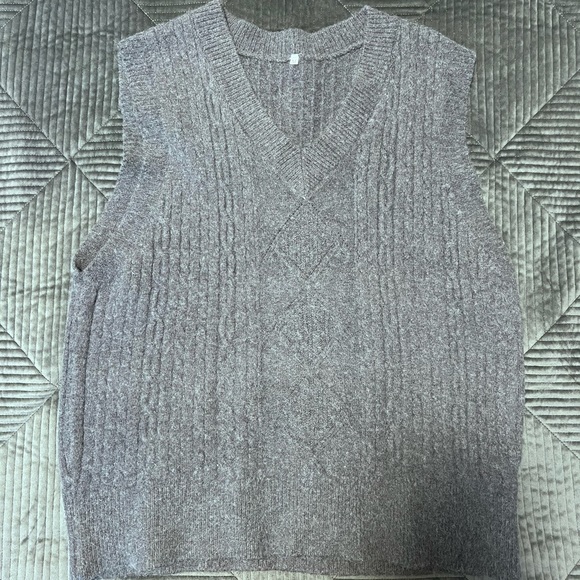 Grey Sweater Vest - Picture 1 of 2